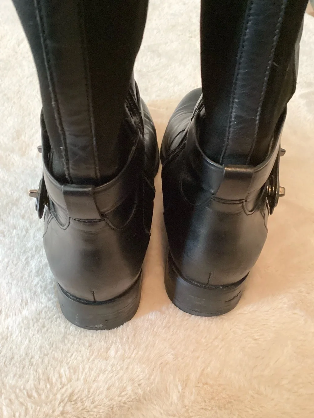 Coach Black Leather Riding Boots - Size 6.5
